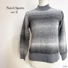 Nuvel.Sports グラデーション グレー セーター Sサイズ ニット