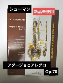 【美品】サックス　楽譜　シューマン アダージョとアレグロOp.70