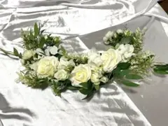 ホワイト 造花 フラワーアレンジメント