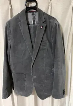 K*A様 TOMMY HILFGERグレー コーデュロイ セットアップ スーツ