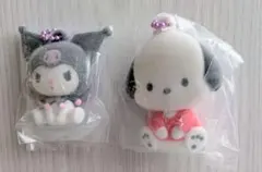 サンリオキャラクターズ ふわわフロッキーマスコット 【クロミ・ポチャッコ】