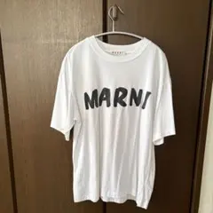 MARNI ロゴプリント ホワイトTシャツ　オーバーサイズ38のサムネイル