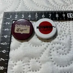 Onitsuka Tiger ロゴピンバッジ 2個セット