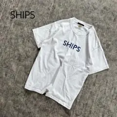 シップス　ships 刺繍ロゴ　Tシャツ　白Tシャツのサムネイル