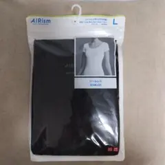 AIRism エアリズムUネックT 半袖　シームレス Ｌ
