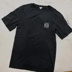 新島さん。LOEWE ロエベ アナグラム刺繍 半袖 T シャツ ブラック