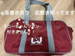 【19日出品削除】スクバ 落書き キーホルダー付き ナイスクラップ NICE CLAUP バック ボストンバッグ スクールバッグ