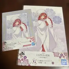 【未開封】　映画　五等分の花嫁　中野二乃　イラストボード　フレームスタンド　2点
