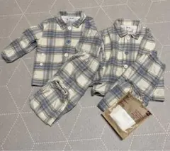 無印良品　ベビー　パジャマ　80〜90㎝ 　2着セット　パンツ(新品)90㎝