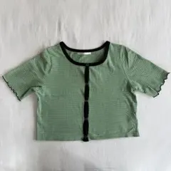 RETRO GIRL 半袖ショートカーディガン　Fサイズのサムネイル