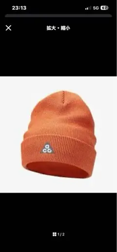 NIK ACG ストライプニット帽　試着のみ