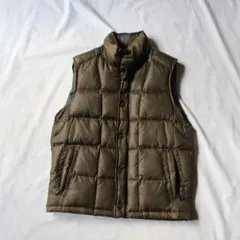 希少 OLD GAP ダウンベスト オリーブ カーキ キルティング ギャップ S