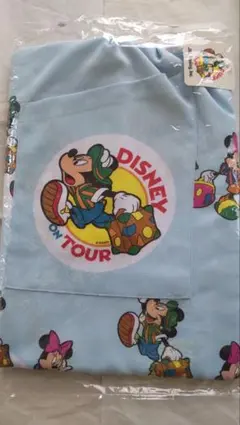 ミッキーマウス エプロン 水色 JALコラボ