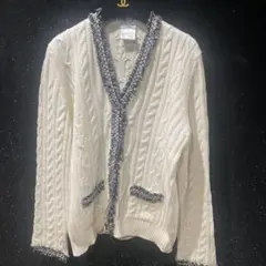 CHANEL vintage 《シェニール織》ニットジャケット E1929 - メルカリ