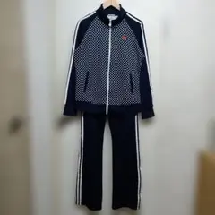 867 adidas ジャージ セットアップ ネイビー ドット