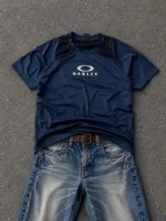 00s Oakley 半袖Tシャツ y2k archive 短丈 ストリートのサムネイル
