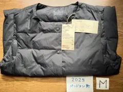 無印良品M黒ノーカラーダウンベスト　新品