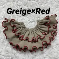 フリルスタイ ピンク×ピンク　メロウ　ダブルフリル　つけ襟 ハンドメイド