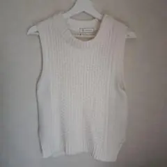 ROPÉ PICNIC ホワイトニットベスト 38
