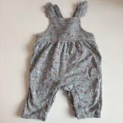 futafuta ウサギ柄フリルロンパース 70