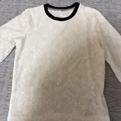 レース長袖シャツ ホワイト