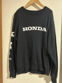 HONDA ブラック トレーナー 長袖　ユニセックス
