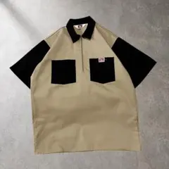 BEN DAVIS 半袖 ハーフジップ ワークシャツ バイカラーのサムネイル