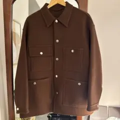 H BEAUTY&YOUTH WOOL CASHMERE COVERALL 茶色