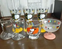 スヌーピー　コップ　グラス　セット　レトロ　ヴィンテージ　7点