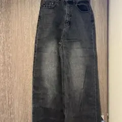 【EMODA】ハイウエスト ワイドデニムパンツ ブラック‼️お値下げしましたのサムネイル