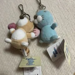 ぼのぼの ぬいぐるみ キーホルダー 2種セット　韓国　正規品