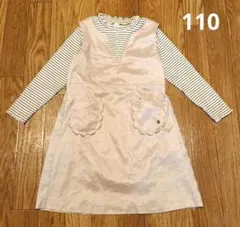 【110】キッズ　ジャンスカドッキングワンピース　アプレレクール