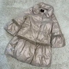【美品】トッカ ダウンコート ファー ベージュ M サイズ2