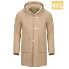 冬 ダッフルコート オーバーコート 防寒 大きいサイズ フード　ロング メンズ