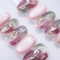 マグネット ニュアンスネイル ちゅるん うるうるソフトチップ ピンク