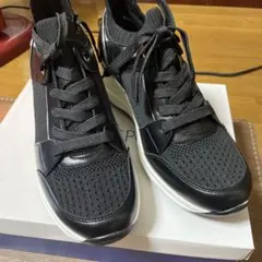 MUUMブラック 厚底スニーカー レディース　LLサイズ　新品