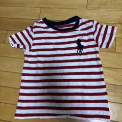 Polo Ralph Lauren 赤白ストライプ Tシャツ