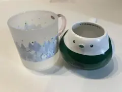 STARBUCKS 冬季限定 シマエナガデザイン マグカップセット