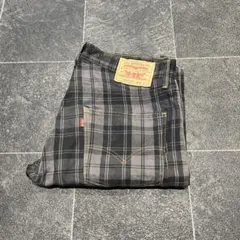 Levi's 505 スリムストレート チェック柄ジーンズ
