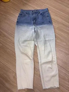 GU グラデーションデニムパンツ　S