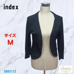 【index】 カーディガン Mサイズ ブラック　春夏用