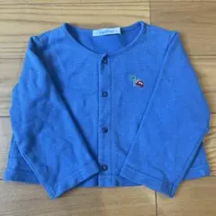 familiar カーディガン 80 青