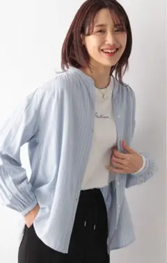 【専用】グローバルワーク さらさらリラックスプリントブラウス