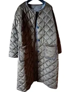 Ｌaugy ブラウンリバーシブルキルティング ロングコート