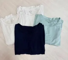 UNIQLO ヒートテック 140 4枚 セット 女の子 男の子 まとめ 小学生