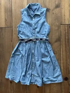 ラルフローレン　ガールズ14 デニム　ワンピース