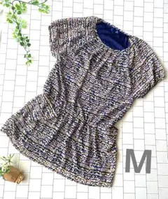 ・・・・d・・ /Mサイズ/薄手ピンク花柄/裏地ブルー　即日発送