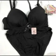 ノンワイヤーブラジャーセット　M シンプル下着セット