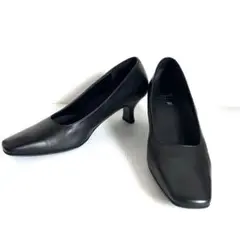 サクセスウォーク　success walk　スクエアトゥパンプス 黒 24のサムネイル