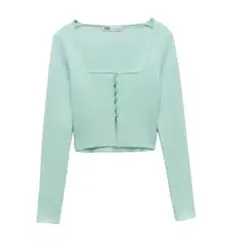 ZARA クロップドトップス カーディガン